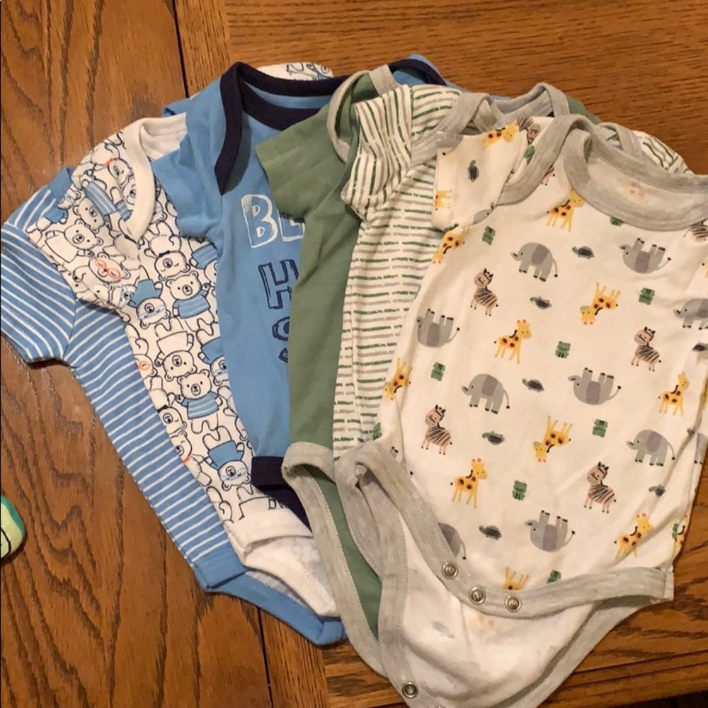 6 short sleeve weeplay boy onesies